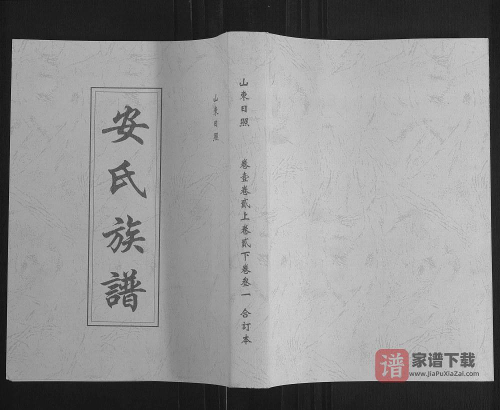 山东日照安氏族谱PDF高清电子版下载