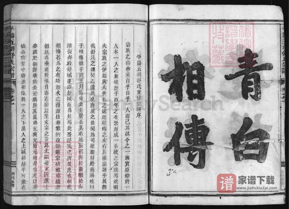图片[2]-浙江兰溪平阳五湖舒洪二宗家谱PDF高清电子版下载-家谱下载