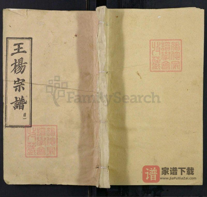 湖北黄冈王杨宗谱（三槐堂）PDF高清电子版下载-家谱下载