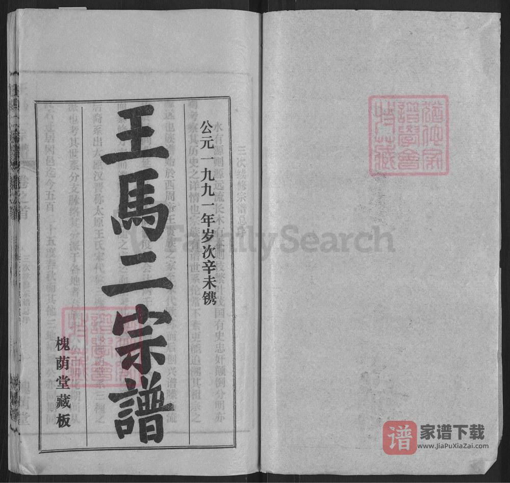 图片[2]-湖北黄冈王马二宗谱（槐荫堂）PDF高清电子版下载-家谱下载