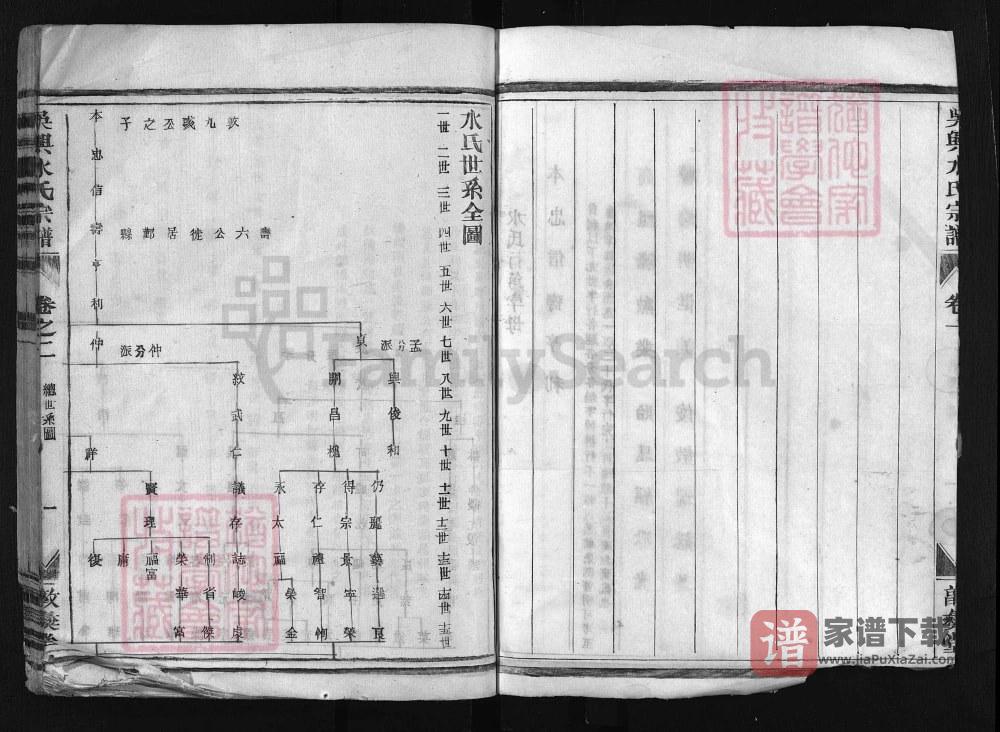 图片[1]-浙江兰溪水亭水氏宗谱（敦彝堂）PDF高清电子版下载-家谱下载