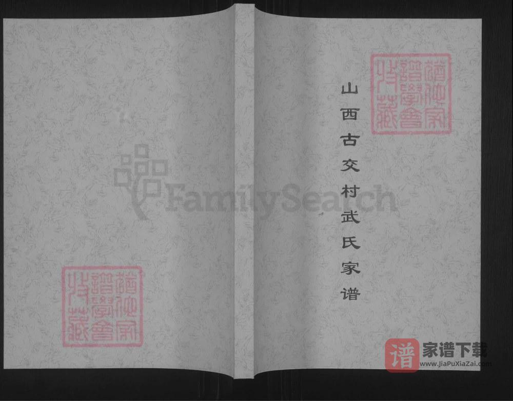 图片[1]-山西古交村武氏家谱PDF高清电子版下载-家谱下载