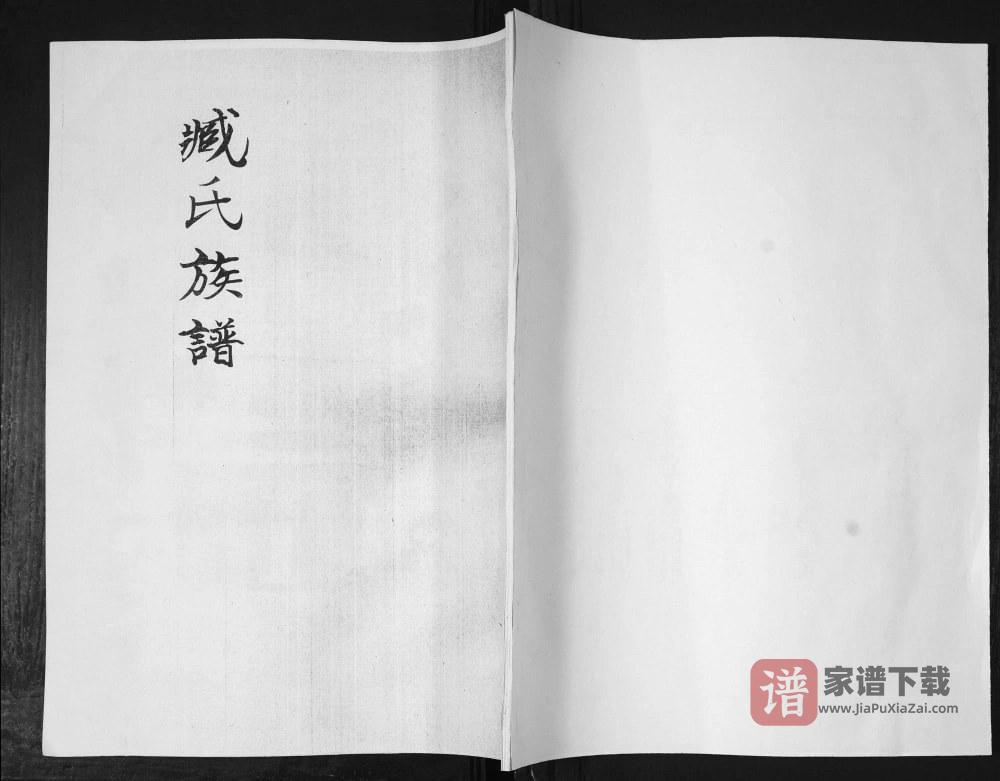 山东青岛即墨臧氏族谱PDF高清电子版下载