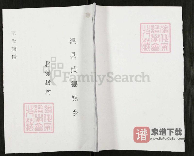 河南焦作温县宗氏族谱PDF高清电子版下载-家谱下载
