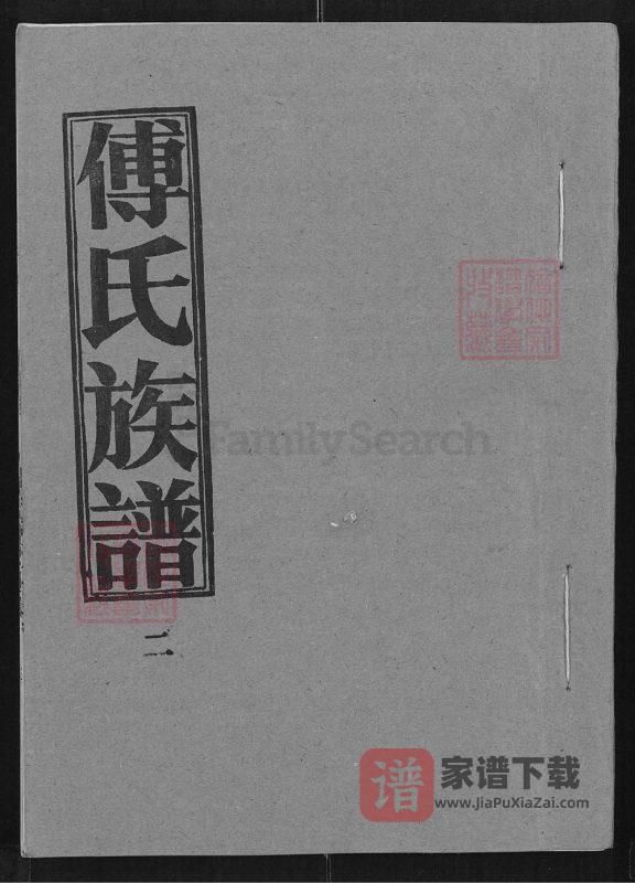 湖北孝感大悟县付氏族谱君梦房本支世系PDF高清电子版下载-家谱下载