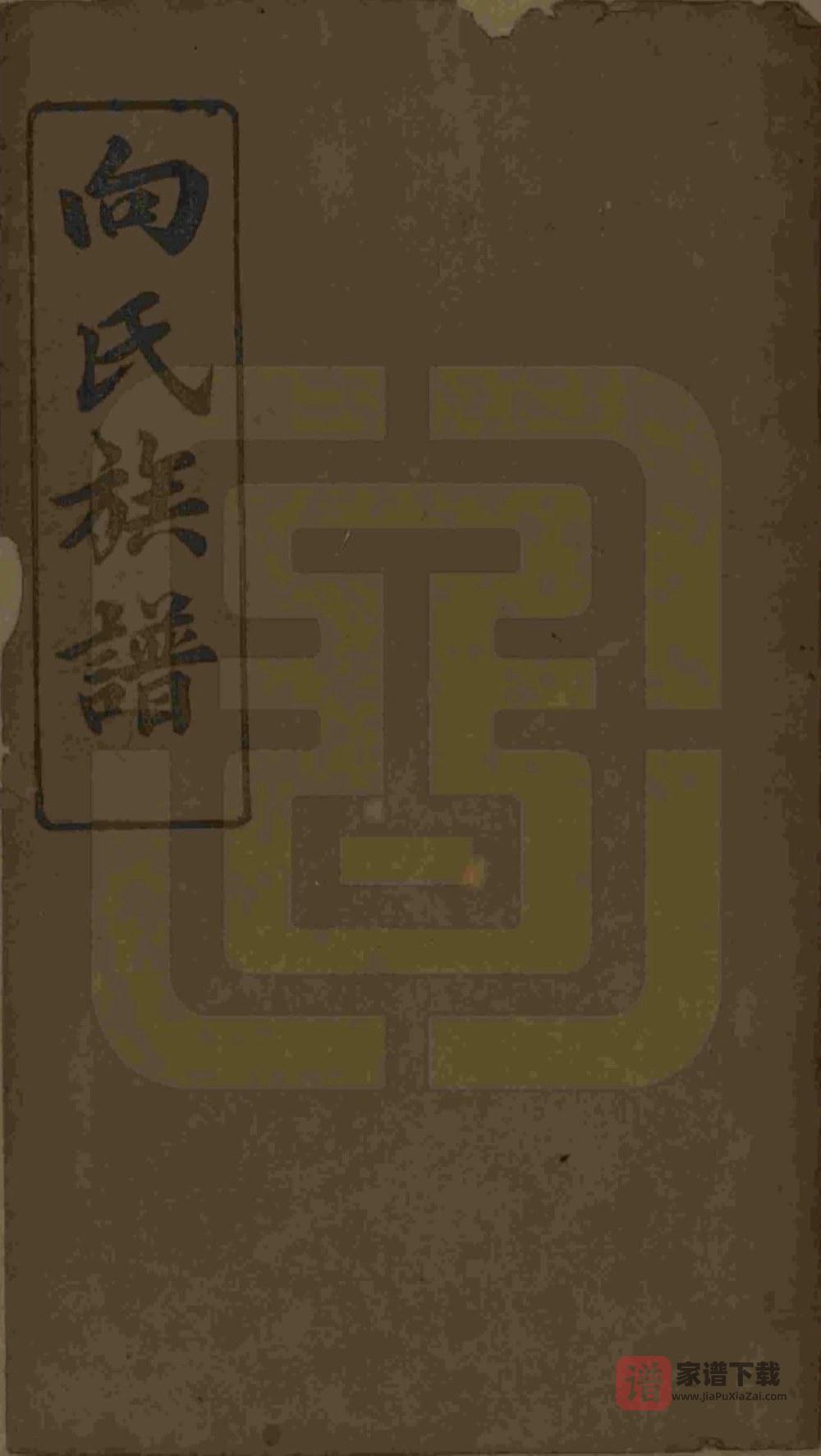 湖南岳阳向氏族谱（大耐堂）PDF高清电子版下载