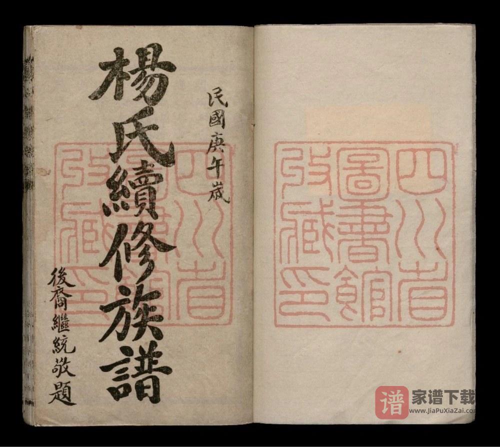 四川乐山犍为县杨氏续修族谱PDF高清电子版下载