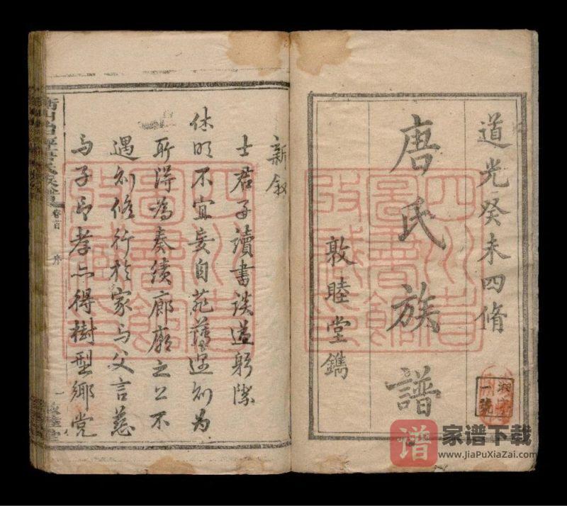 湖南衡阳衡山治坪晋昌唐氏四修族谱(敦睦堂)PDF高清电子版下载-家谱下载