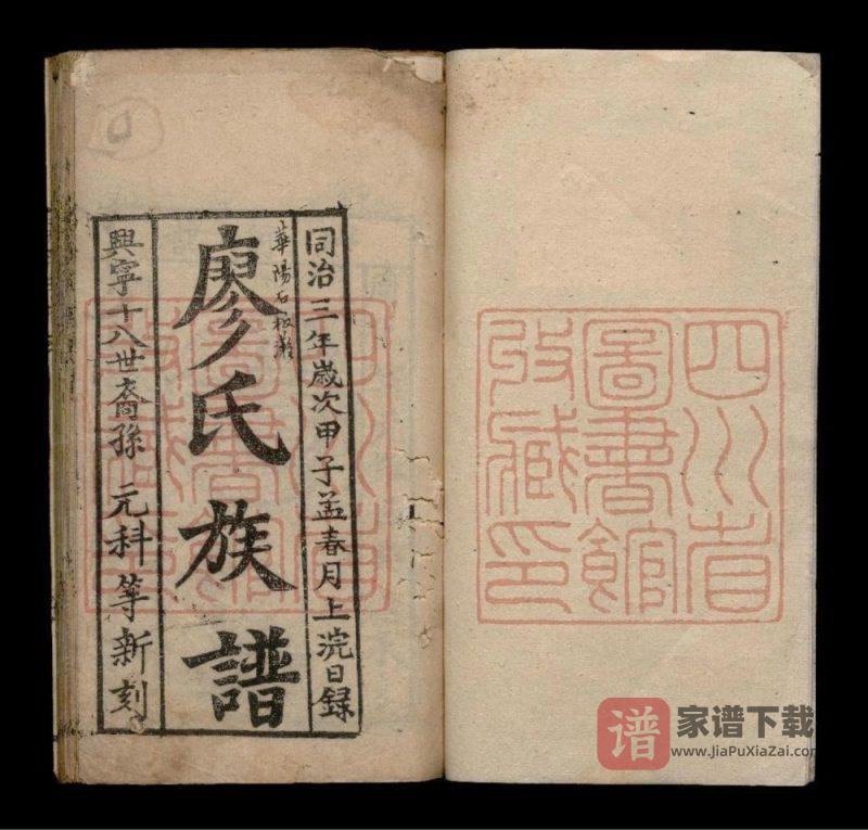 四川成都双流华阳石板滩廖氏族谱PDF高清电子版下载-家谱下载