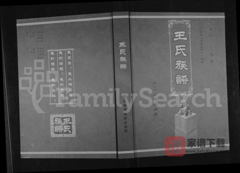 安徽阜阳颍上县王氏族谱（三槐堂）PDF高清电子版下载-家谱下载
