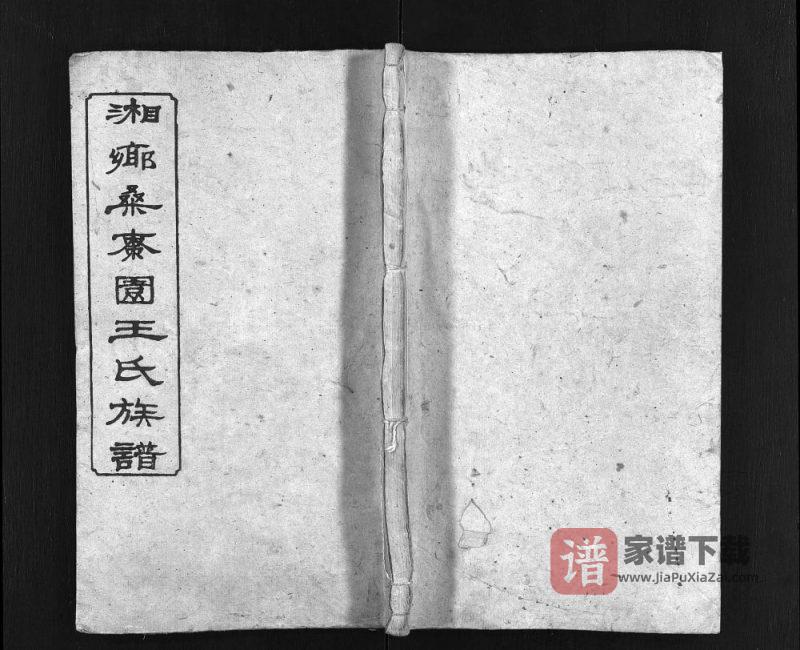 湖南湘乡桑枣园王氏族谱(太原堂)PDF高清电子版下载-家谱下载