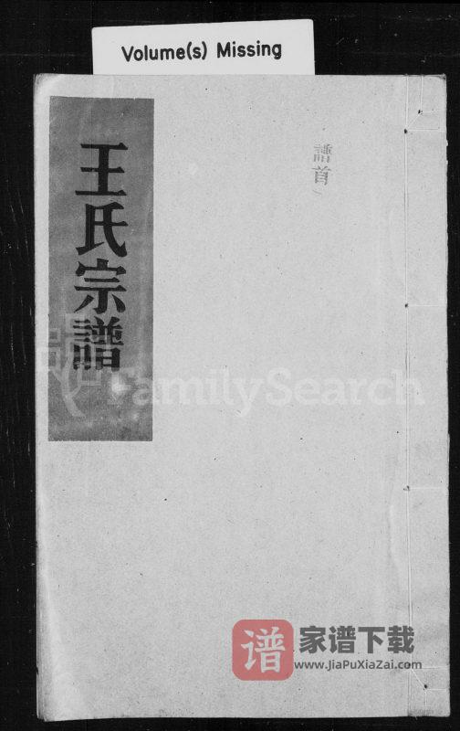浙江温州平阳县王氏宗谱PDF高清电子版下载-家谱下载