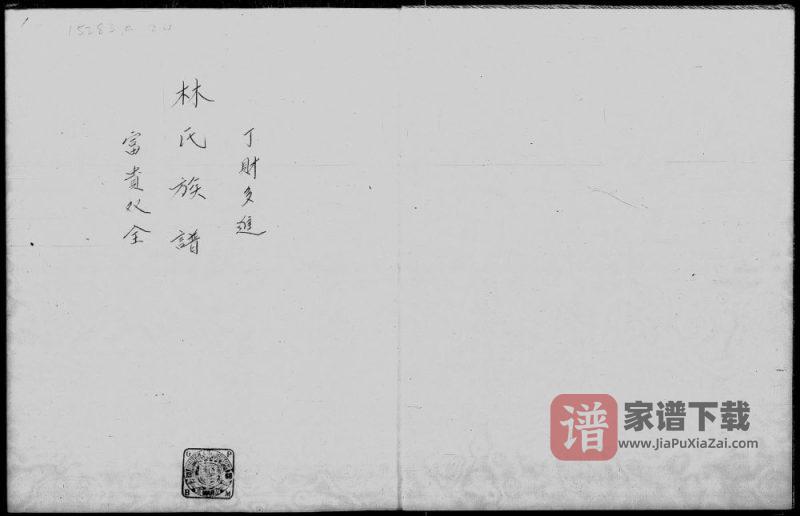 香港九龙竹园蒲岗村林氏族谱PDF高清电子版下载-家谱下载