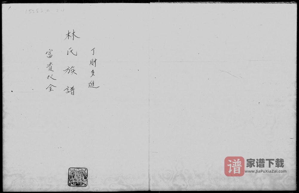 香港九龙竹园蒲岗村林氏族谱PDF高清电子版下载