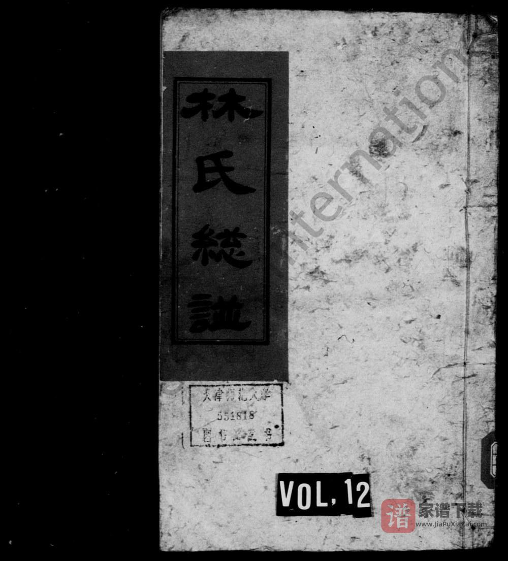 湖南武冈林氏总谱（九龙堂）PDF高清电子版下载