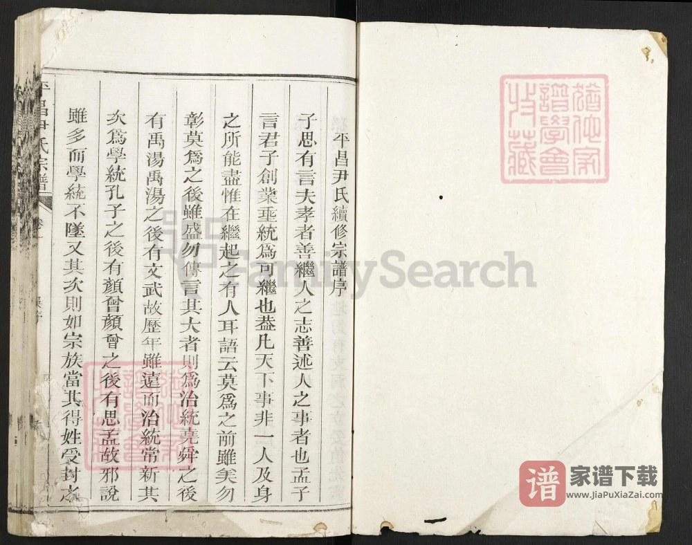 图片[2]-浙江丽水遂昌县平昌尹氏宗谱PDF高清电子版下载-家谱下载