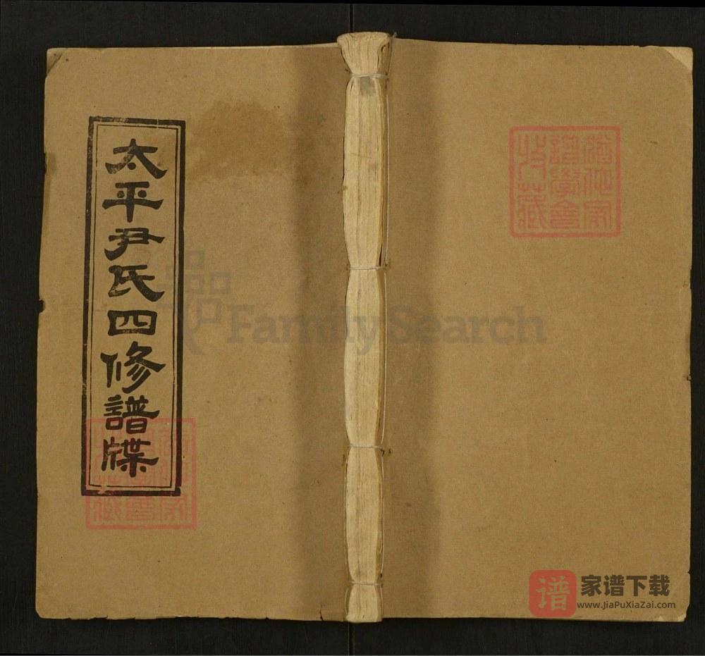 图片[1]-湖南邵东太平尹氏四修族谱（穆清堂）PDF高清电子版下载-家谱下载