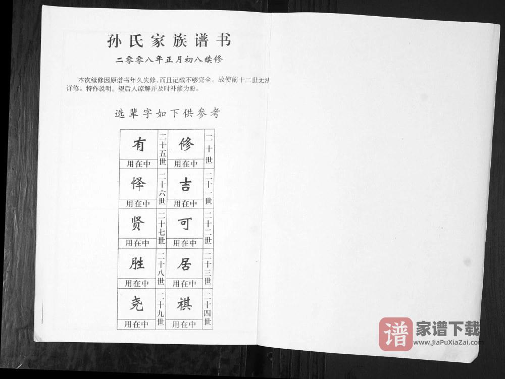 图片[2]-山东青岛即墨孙氏家族谱书PDF高清电子版下载-家谱下载