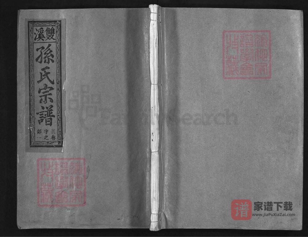 图片[1]-江西上饶双溪孙氏宗谱（富春堂）PDF高清电子版下载-家谱下载