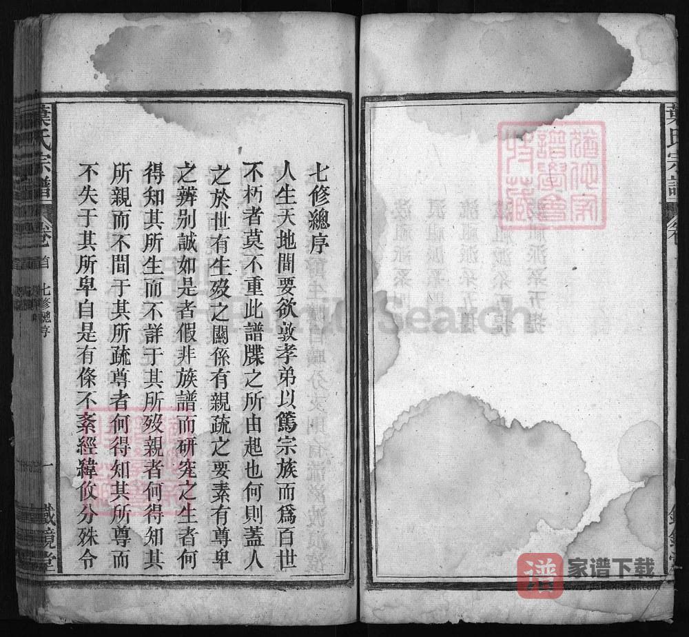 图片[1]-安徽安庆宿松叶氏宗谱（铁镜堂）PDF高清电子版下载-家谱下载