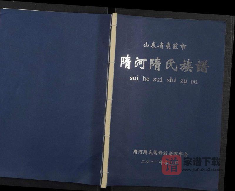 山东枣庄隋河隋氏族谱PDF高清电子版下载-家谱下载