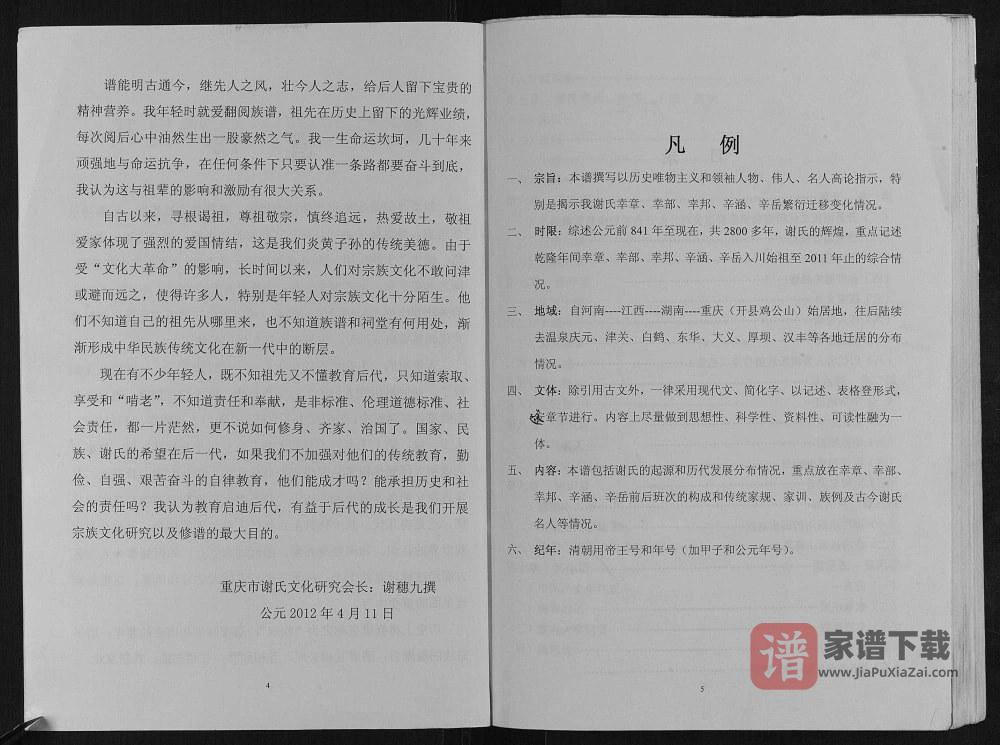 图片[2]-重庆开州区开县鸡公山谢氏支谱（宝树堂）PDF高清电子版下载-家谱下载