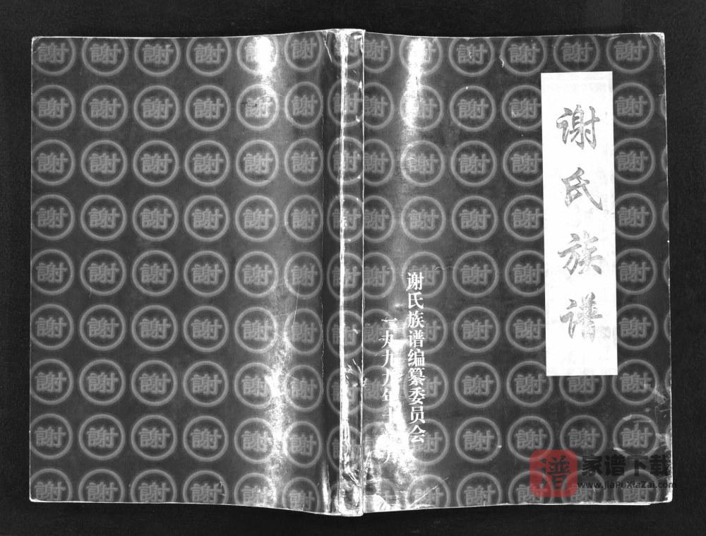 陕西榆林谢氏族谱PDF高清电子版下载