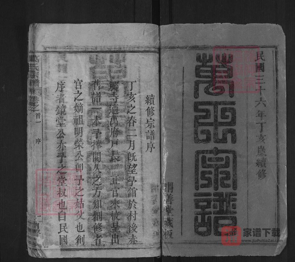图片[2]-湖北麻城万氏续修宗谱（渭善堂）PDF高清电子版下载-家谱下载