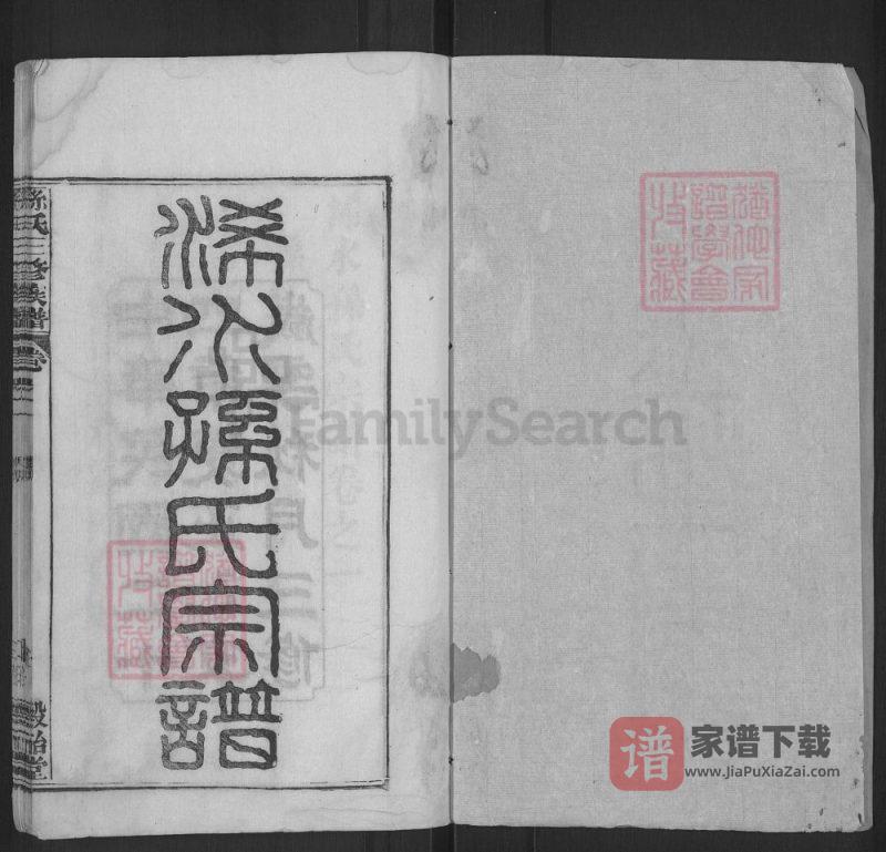 湖北黄冈浠水孙氏宗谱(榖诒堂)PDF高清电子版下载-家谱下载