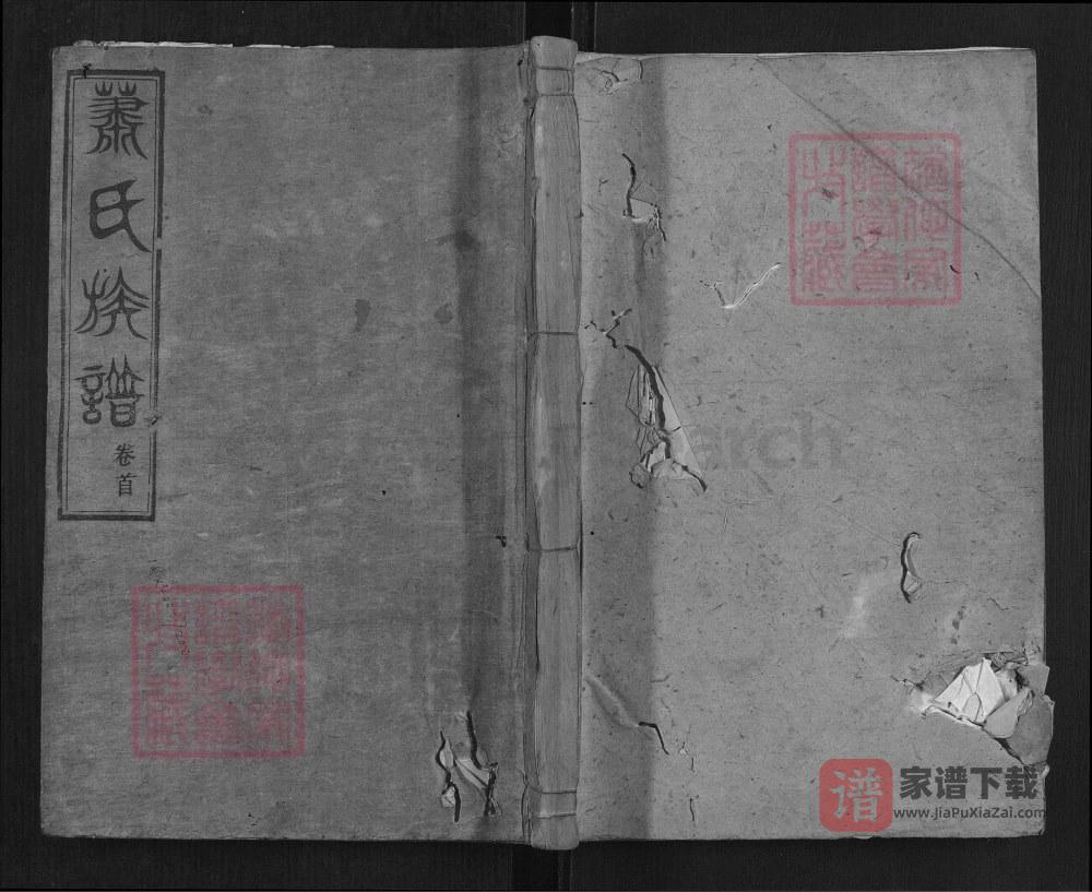 图片[1]-湖南益阳安化县萧(肖)氏族谱（兰陵堂）PDF高清电子版下载-家谱下载
