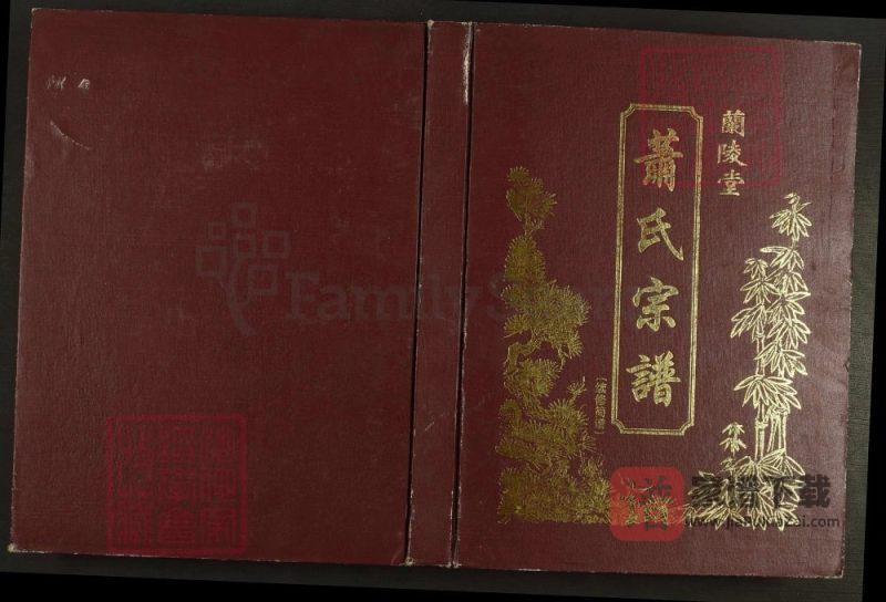 江苏盐城建湖县萧(肖)氏宗谱(兰陵堂)PDF高清电子版下载-家谱下载