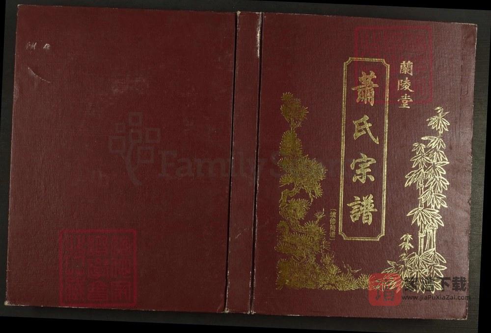 江苏盐城建湖县萧(肖)氏宗谱（兰陵堂）PDF高清电子版下载