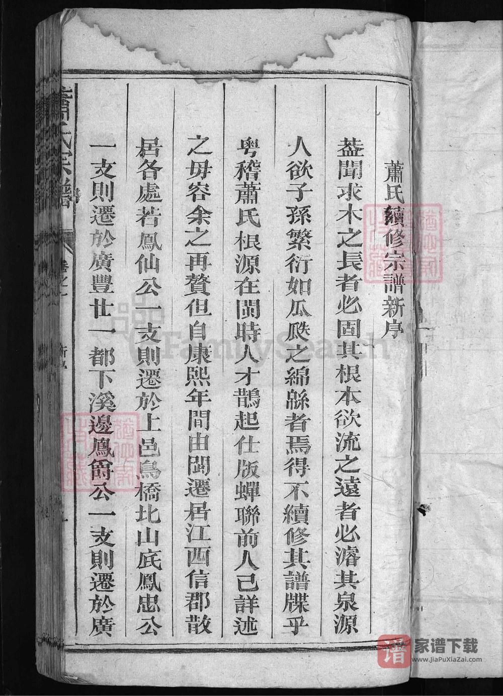 图片[2]-江西上饶广丰铅山萧(肖)氏宗谱PDF高清电子版下载-家谱下载