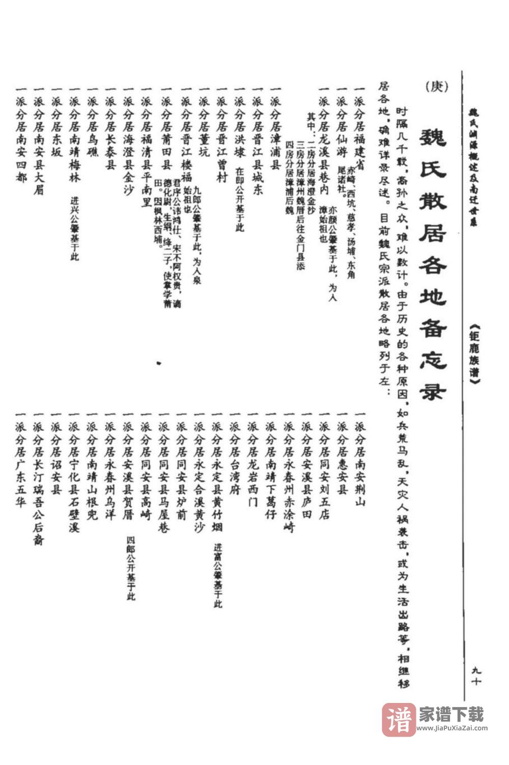 图片[2]-福建漳州钜鹿魏氏族谱PDF高清电子版下载-家谱下载