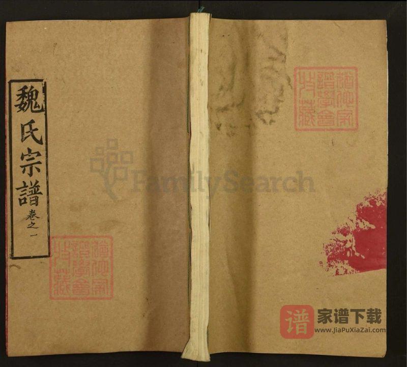 湖北武汉新洲区魏氏宗谱(大名堂)PDF高清电子版下载-家谱下载