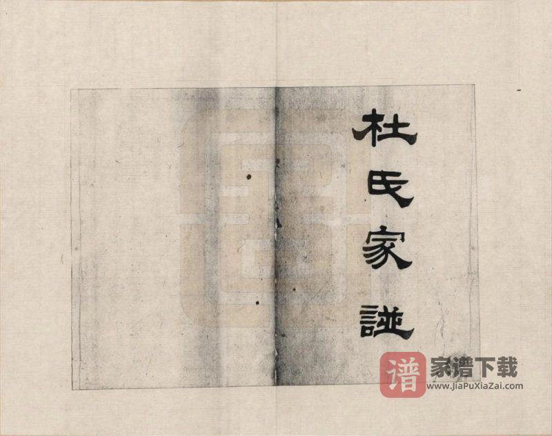 天津武清区杜氏家谱PDF高清电子版下载-家谱下载