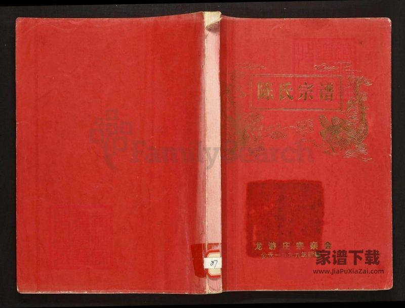 陕西洛南陈氏宗谱龙游庄迁陕支谱(绍义堂)PDF高清电子版下载-家谱下载