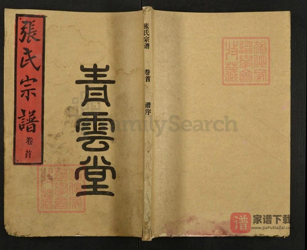 湖北汉川张氏宗谱（青云堂）PDF高清电子版下载