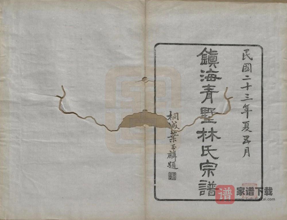 图片[2]-浙江宁波镇海青墅林氏宗谱PDF高清电子版下载-家谱下载
