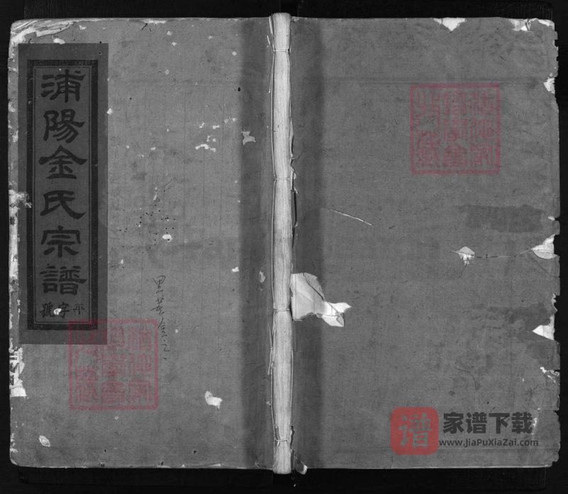 浙江兰溪浦阳金氏宗谱PDF高清电子版下载-家谱下载