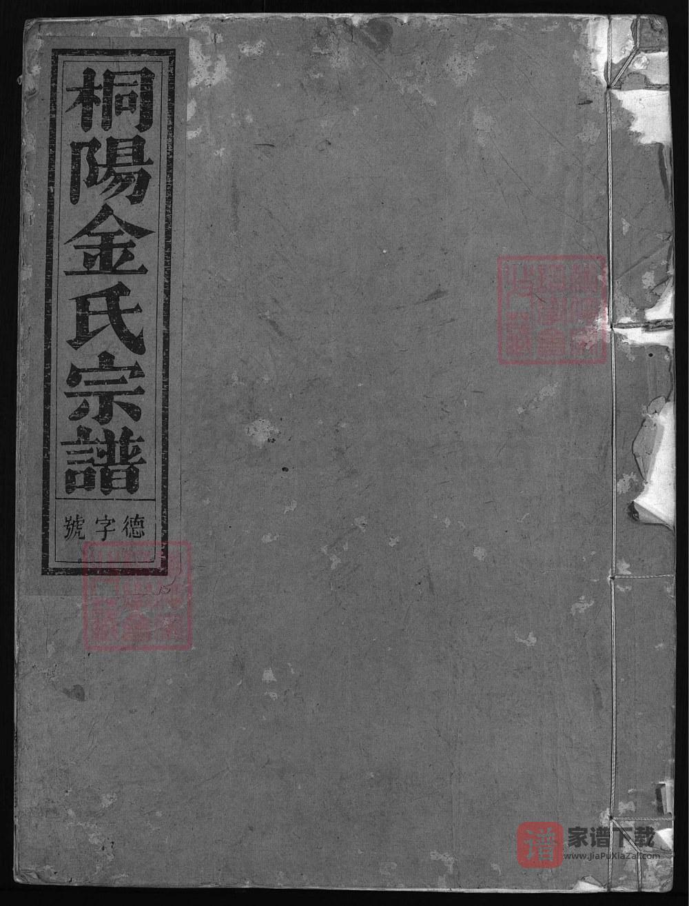 浙江兰溪桐阳金氏宗谱（孝贤堂）PDF高清电子版下载