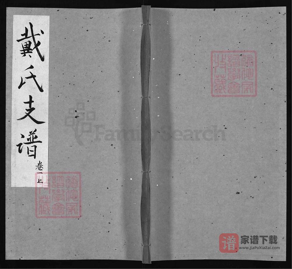 湖北黄冈戴氏一分续修支谱（注礼堂）PDF高清电子版下载