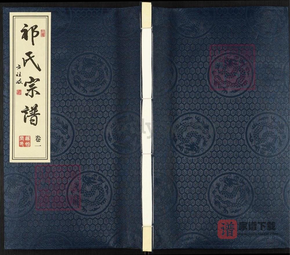 江苏靖江祁氏宗谱（遂初堂）PDF高清电子版下载