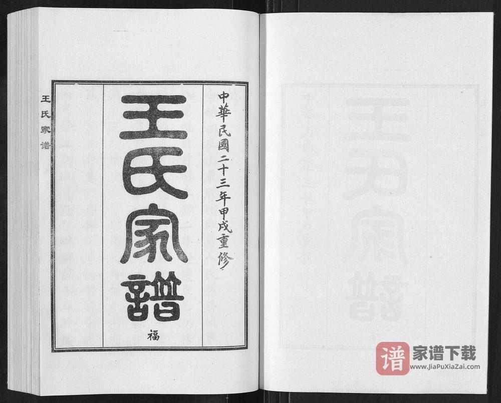 图片[2]-河北沧州东光县王氏家谱PDF高清电子版下载-家谱下载