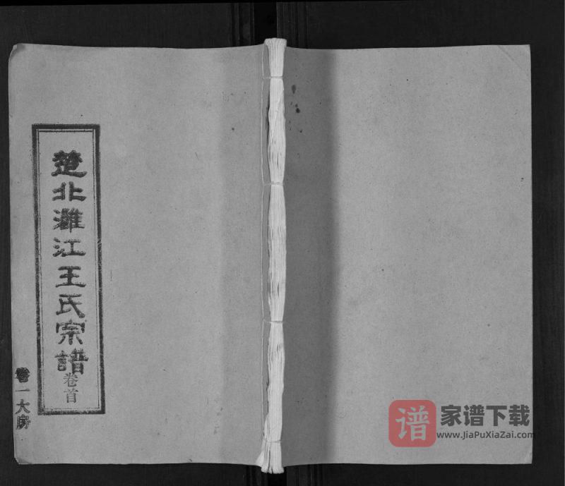 湖北汉川天门仙桃楚北灉江王氏宗谱（三槐堂）PDF高清电子版下载-家谱下载