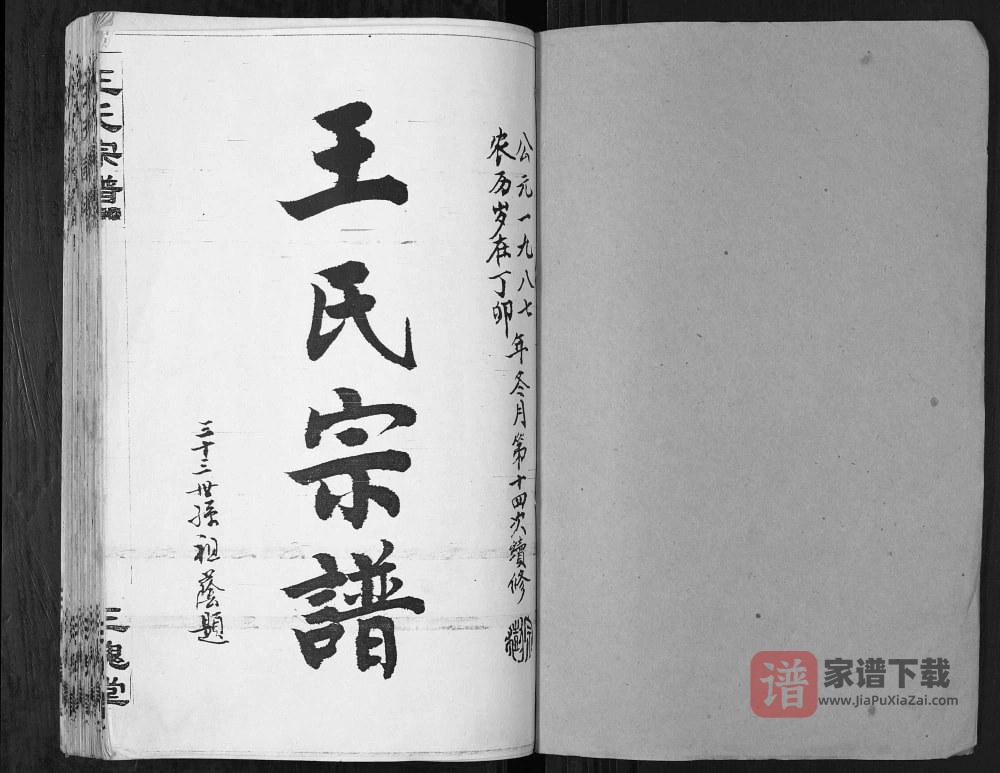 图片[2]-湖北汉川天门仙桃楚北灉江王氏宗谱（三槐堂）PDF高清电子版下载-家谱下载