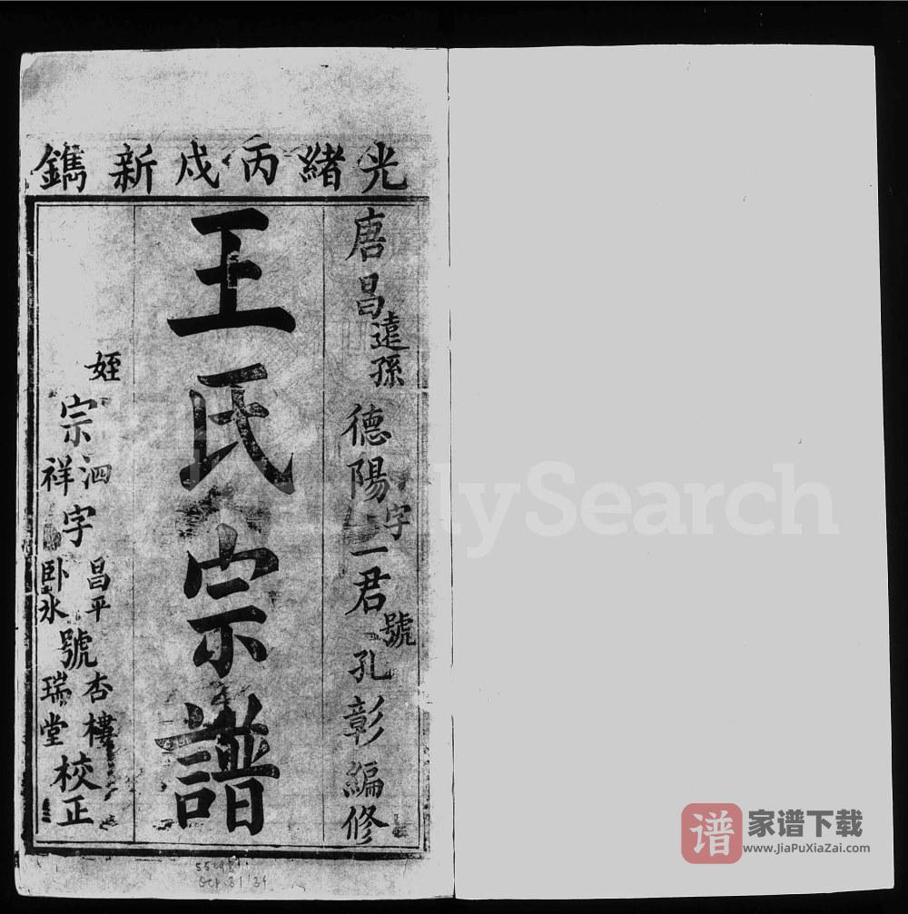 图片[1]-四川成都郫都区王氏宗谱（三槐堂）PDF高清电子版下载-家谱下载