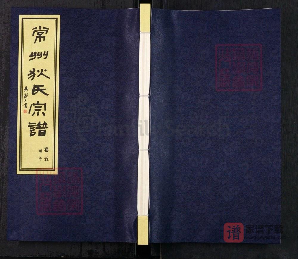 江苏常州天宁区狄氏宗谱（斗南堂）PDF高清电子版下载