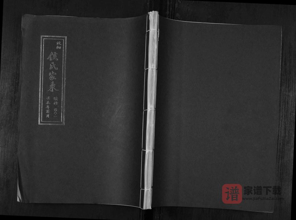 山东肥城汶阳侯氏家乘续修PDF高清电子版下载