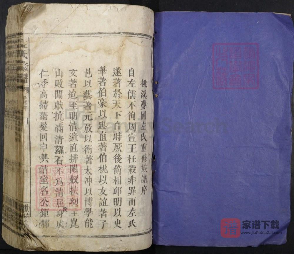 图片[2]-江西南昌桃溪泰和梦冈左氏重修族谱（世德堂）PDF高清电子版下载-家谱下载